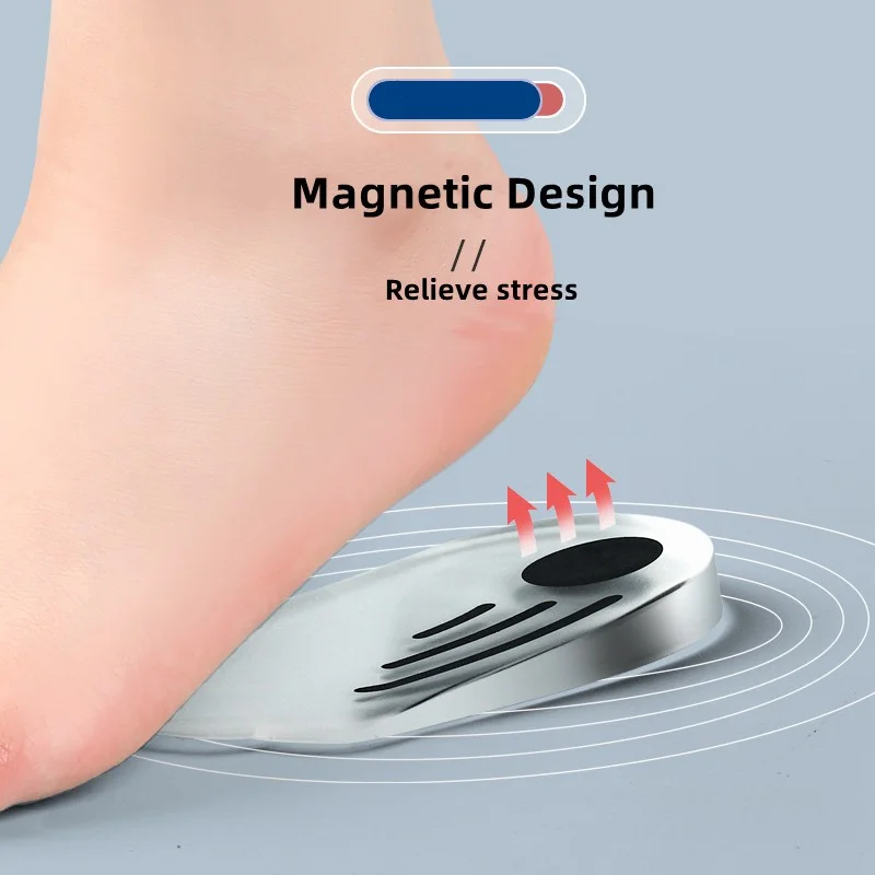Silicone Orthopedic Insoles for Feet O/x Leg Type Valgus Varus Correction Plantar Fasciitis Gel Insole Magnet Massage Foot Care