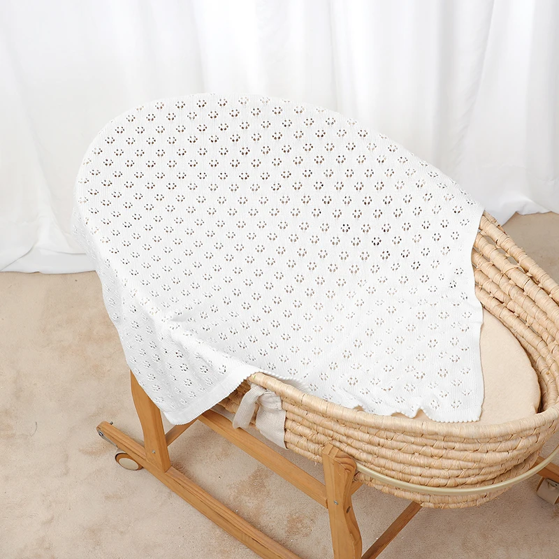Coperte per Neonati in Cotone 90*70cm, Leggere, per Bambini e Bambine, Avvolgenti per Passeggino, Traspiranti, Copertine per Neonati - immagine 6