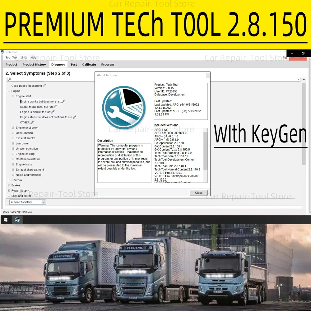 2023 Volvo Premium Tech Tool 2.8.150 APCI KEYGEN (PTT 2,8/VCADS)(REAL Development) для диагностических инструментов Volvo 2023.01 History