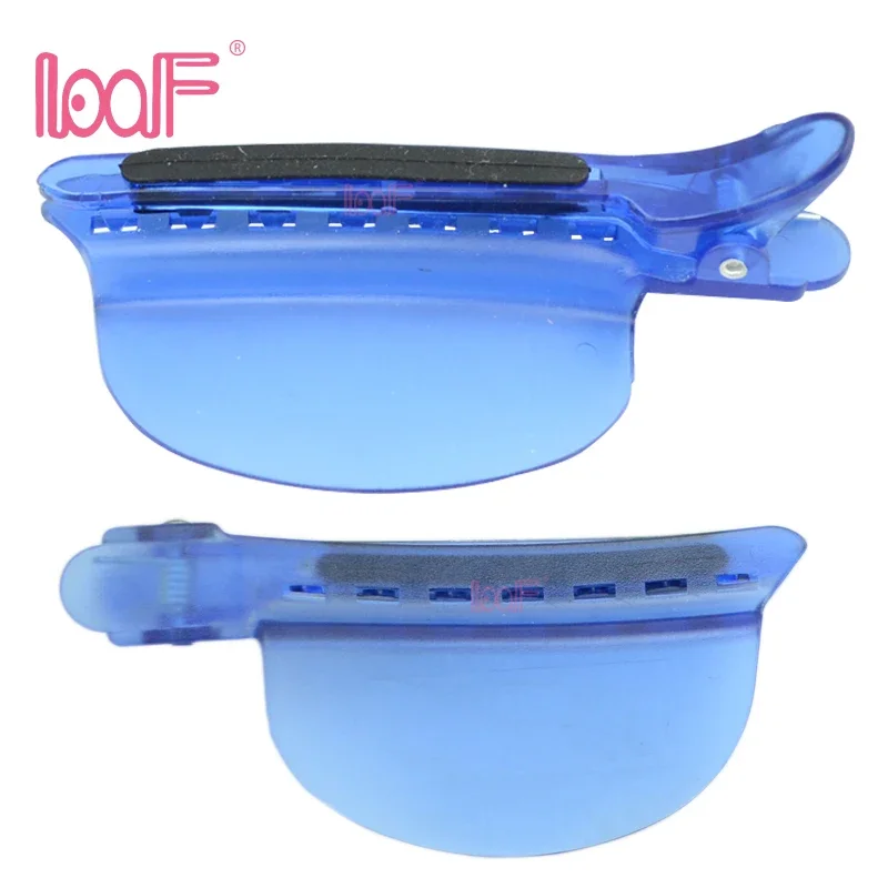 LOOF 2pcs/bag NEW 2 IN 1 hair salon heat protector shield + Sectioning clips for Hairdressers Salon speed Hair Crocodile clip