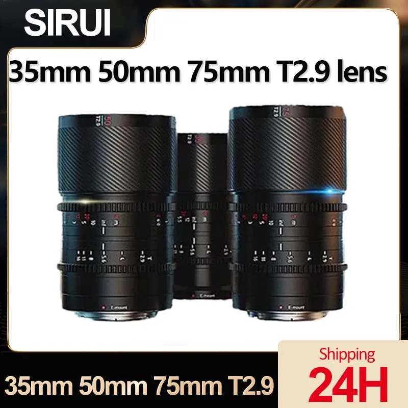 Sirui 35Mm 50Mm 75Mm T2.9 Obiettivo Di Messa A Fuoco Manuale A Telaio Completo Per Sony E Canon Rf Fuji X Nikon Z Leica/Panasonic/Sigma/Bmpcc6K L Dji 