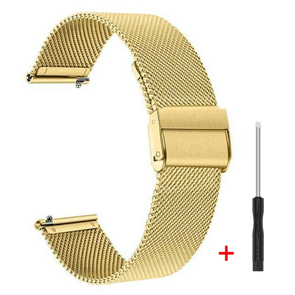 Enhanced Milanese Loop Metal Wristband Bracelet