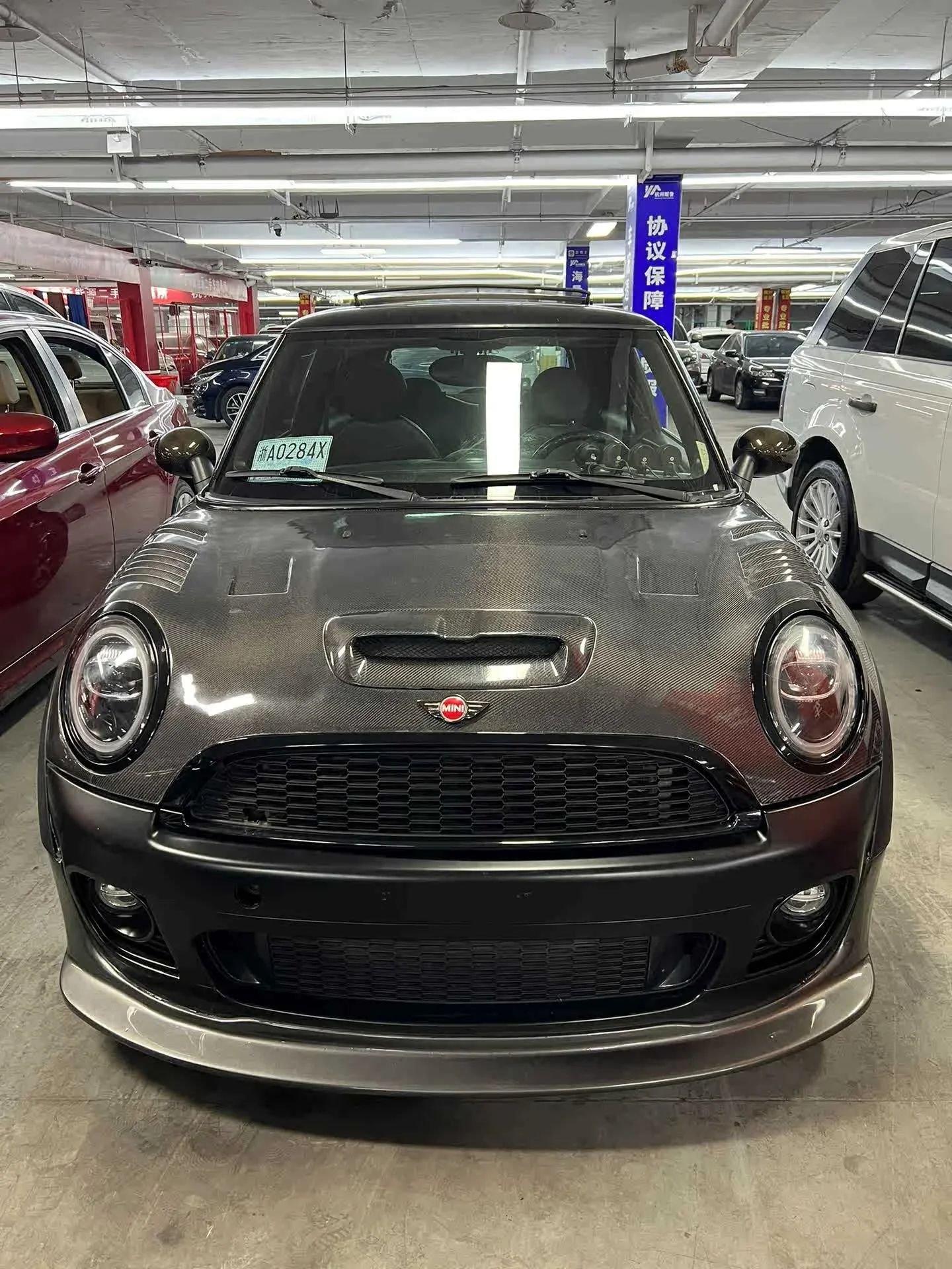 ドライカーボン ファイバー BMW MINI ミニ F54 F55 F56 F57 シフトハンドル台座フレームカバー 1枚 ドライカーボン ファイバー BMW MINI ミニ F54 F55 F56 F57 カーボン