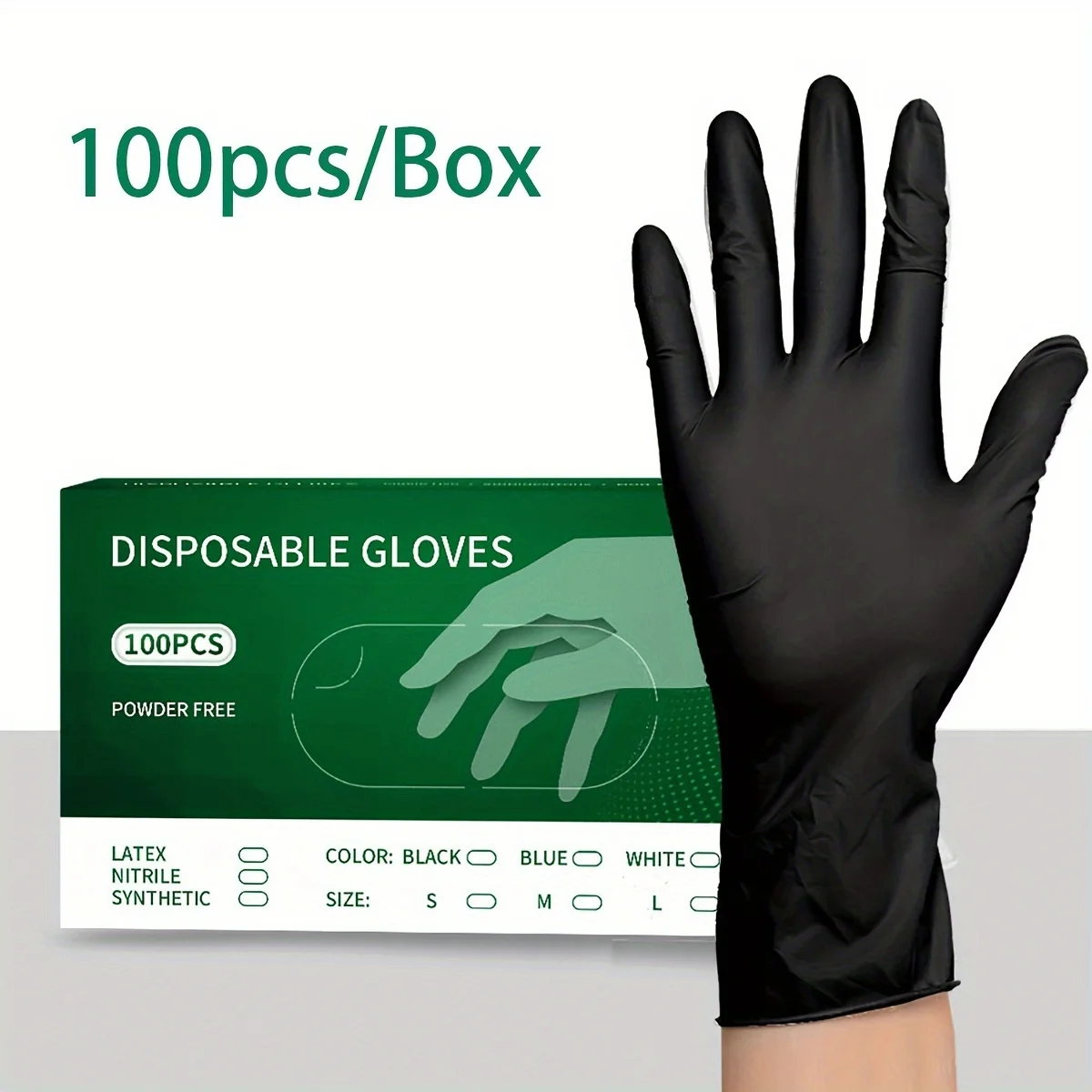 Disposable Gloves Disposable Nitrile Gloves 100 disposable nitro gloves Multifunctional Washing Gloves Waterproof Gloves Suitable For Cooking Car Washing Tattooing