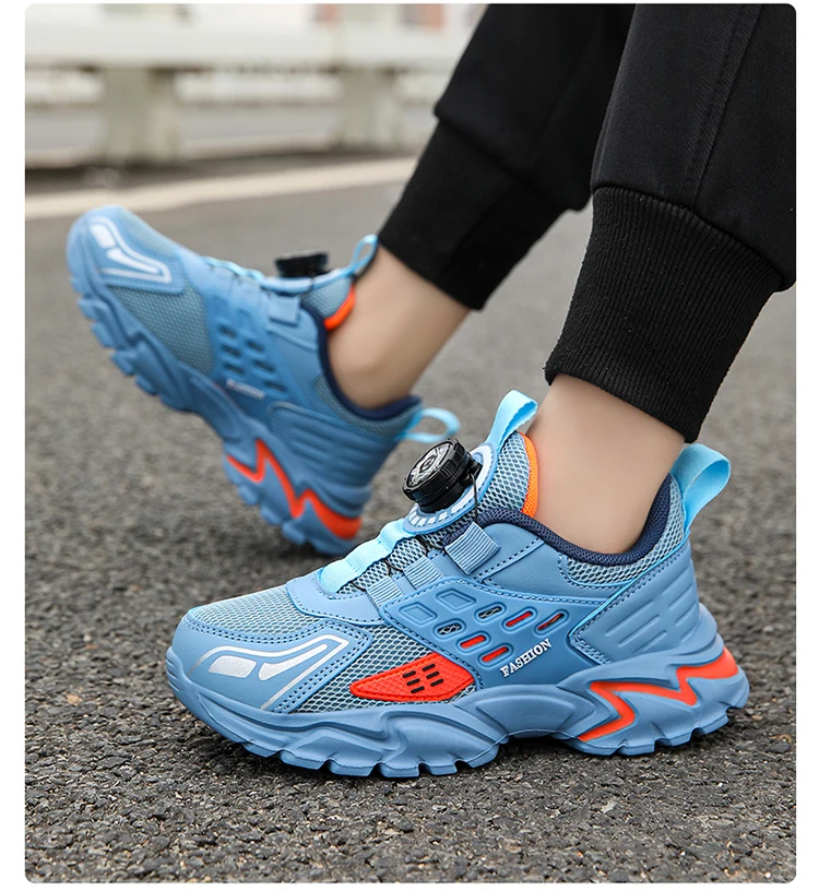 Children Athletic Sneakers Summer Breathable Lightweight Outdoor Running Shoes Non-slip Tennis for Boys Kids Sports Size 28-39