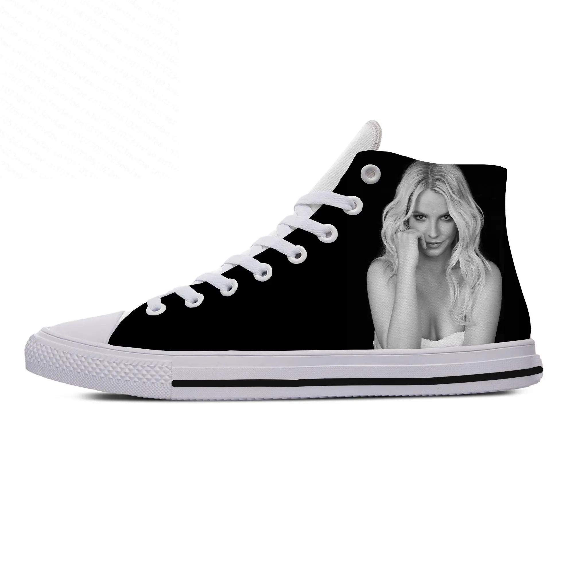 

Лидер продаж, модные женские и мужские кроссовки Britney Jean Spears, дышащие легкие кроссовки, повседневная обувь для доски, высококачественные холщовые кроссовки с высоким берцем