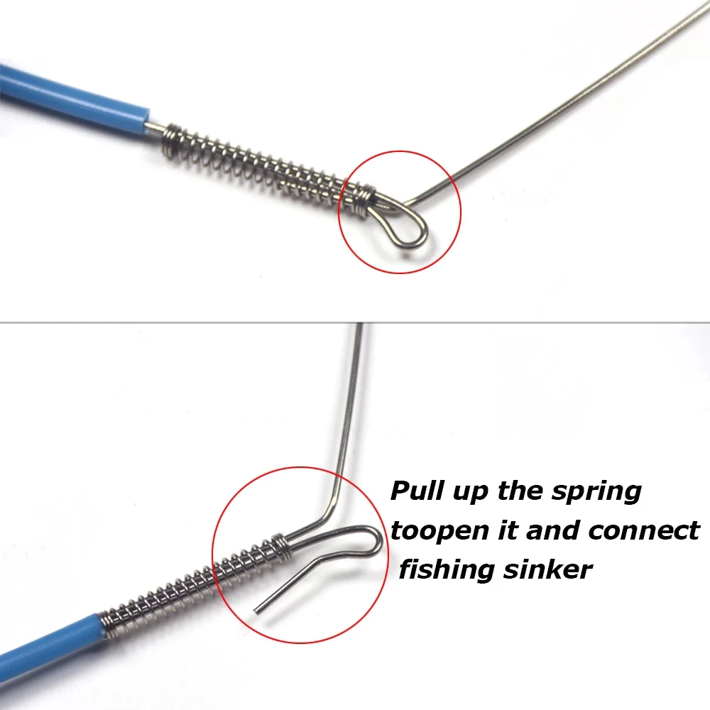 회전 및 스프링이 있는 바다 낚시 리그 암 가지, 20 개, 메기용 스테인레스 스틸 와이어 암 밸런스 20cm 30cm 40cm