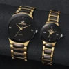 1/2PCS Couple's Watches Fashion Stainless Steel Band Men
