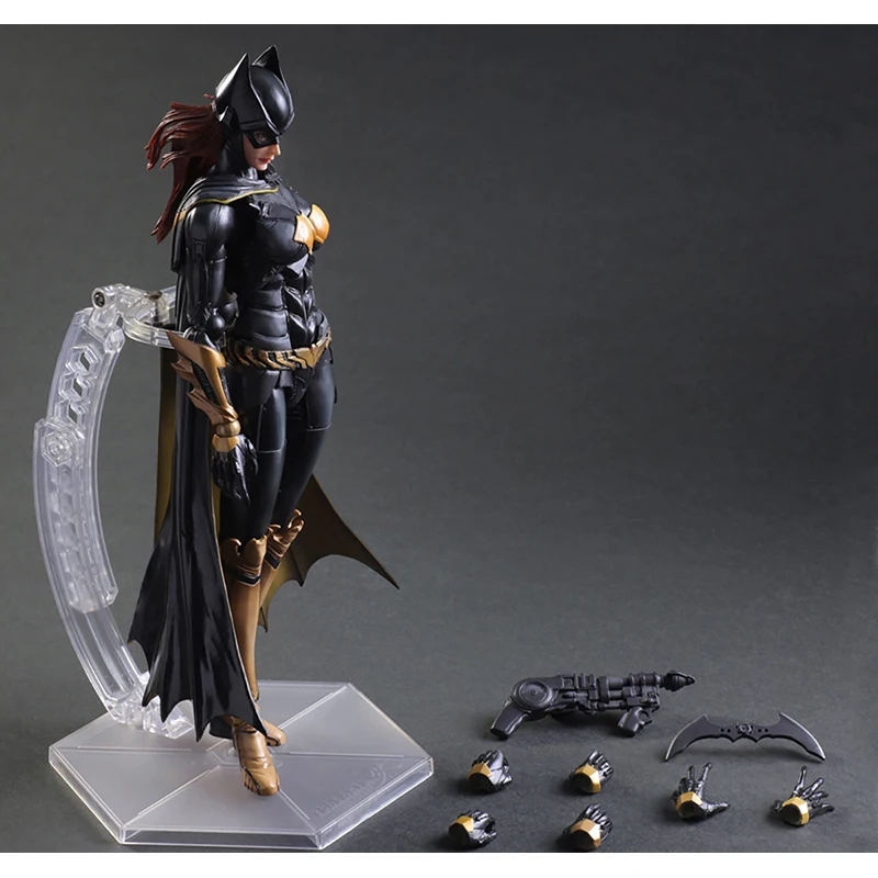 Play Arts Arkham Knight Action Figure Batman:Arkham Knight Model Toys Da Collezione 25Cm Joint Mobile Desktop Regali Di Compleanno