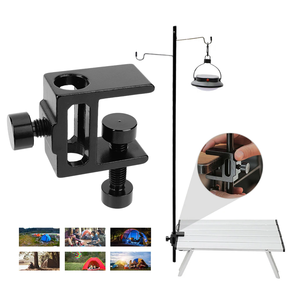 Camping Lamp Table Clip Table Mount Clamp Multifunction Camera Holder Stand Heavy Duty for Table Thickness Less Than 28mm