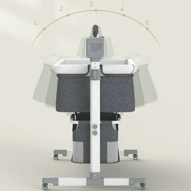 Newborn Electric Cradle Rocking Chair, 3 Timer 5 Swing Modes