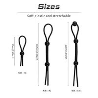 Verstellbares Penisring-Set, Liebesringe, einfacher Penisring, männliche Penisbinder, schwarz, entworfen für härtere Erektion, Sexspielzeug, Produkte für Erwachsene 6