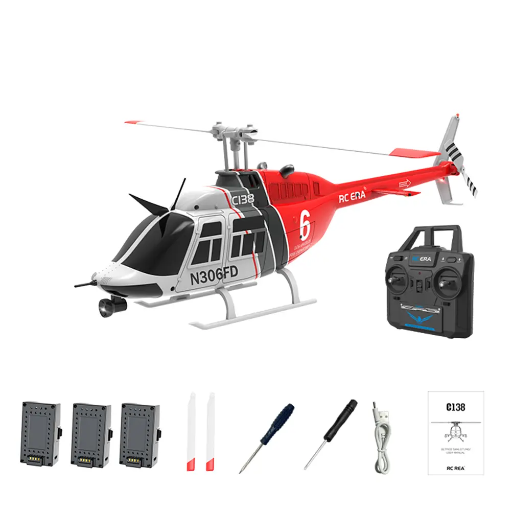 RC ERA C138ZCPRO Bell 6軸ジャイロスコープ ラジコン ヘリ S5d43bb677cc84d8186f5e575be0b7