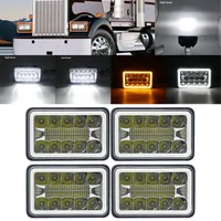 Lampe de sauna LED DRL pour moto, lampe de sauna pour Peterbilt Kenworth Ford Turcks Honda Suzuki DRZ, H4651, H4652, H4656, H4666, H6545, 4x6 pouces 5