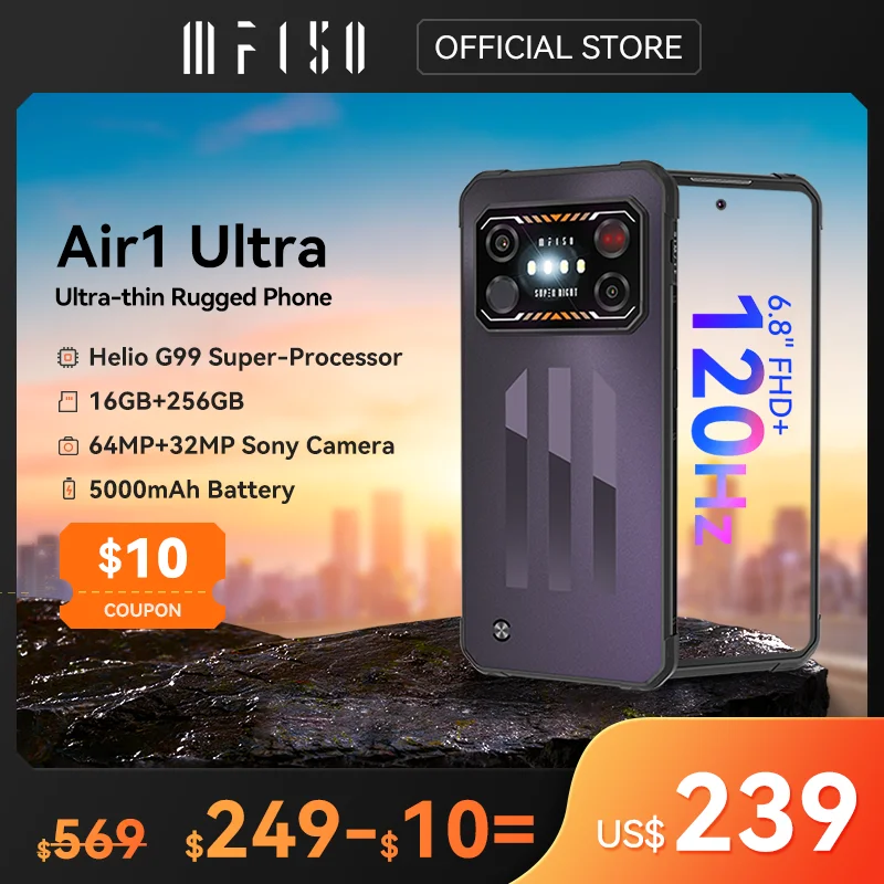 IIIF150 Air1 Ultra Rugged Night Vision Smartphone 6.8