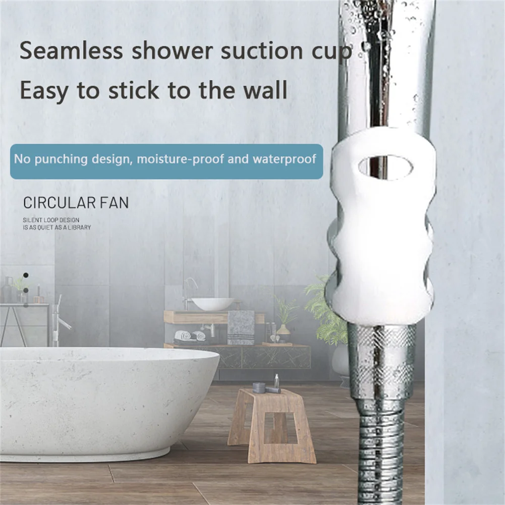 

Suction Cup Shower Mounting Brackets Silicone Shower Head Holder Wall Mounted Sucker Shower Head Hanging Rack Bathroom Tools