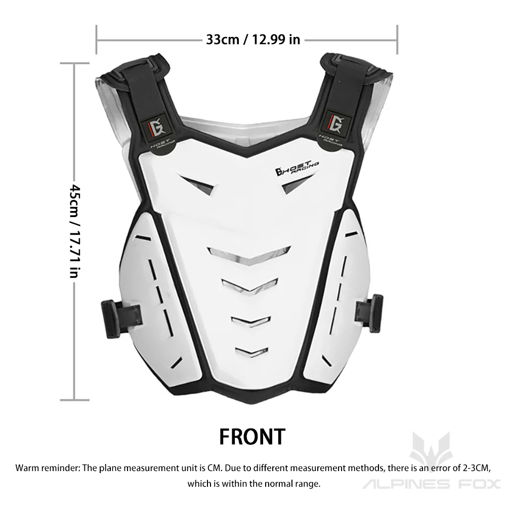 GHOST RACING Motorcycle Riding Body Armor Vest Anti-fall Motocross Jacket Vest Back Chest Protector Dirt Bike Protective Gear