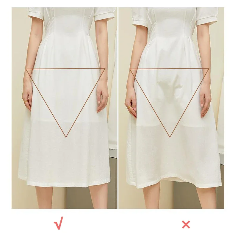 Women's Safety Short Pants Double Layer Legging Front Crotch Summer Solid Color Seamless Invisible Under Skirt Shorts for Dress