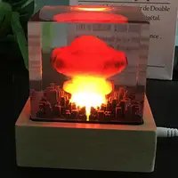 Creative Nuclear Explosions Mushroom Cloud Lamp USB Atomic Bombs Resin Night Light Home Decoration Christmas Gifts Table Lamp 1