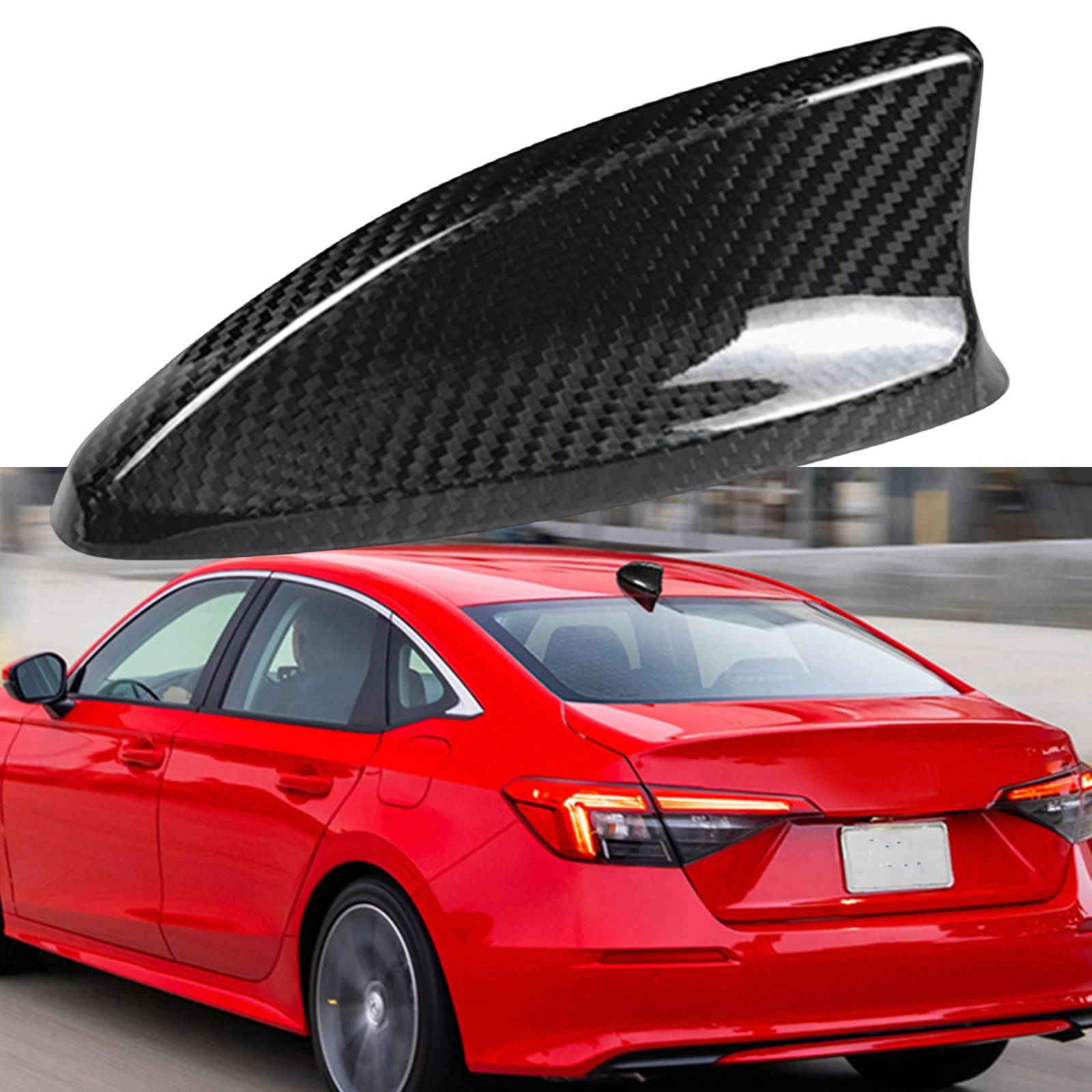 

Shark Fin Roof Antenna Cover Trim Car Exterior Upper Aerial Cap Antennae Shell For Honda Civic 11th Gen 2022 2023 2024