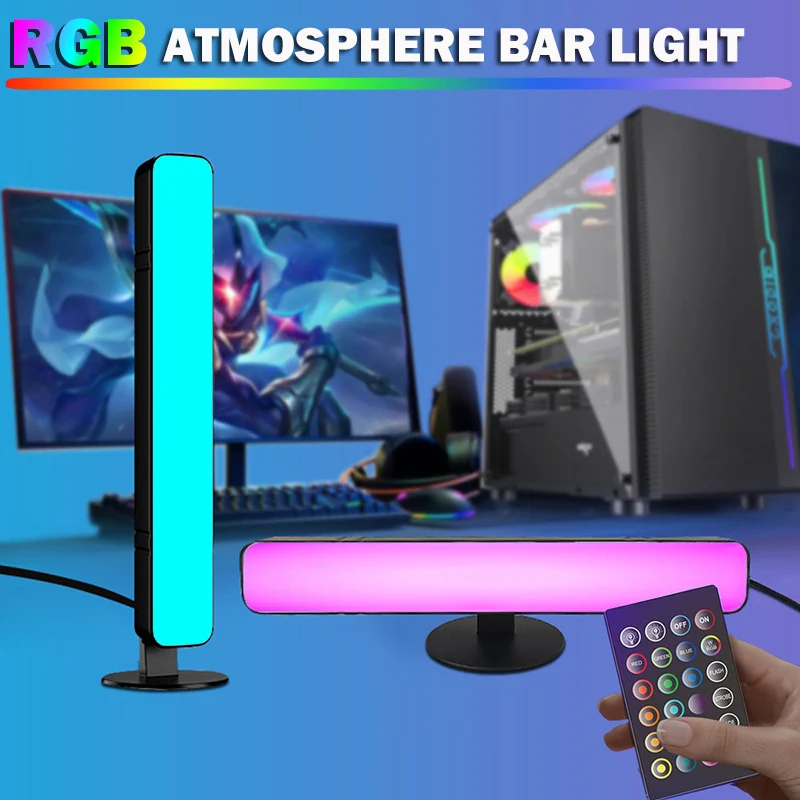 

RGB LED Music Rhythm Night Lights Remote Control TV Backlight USB Atmosphere Lamp for Bedroom Living Room Game Computer TV Decor