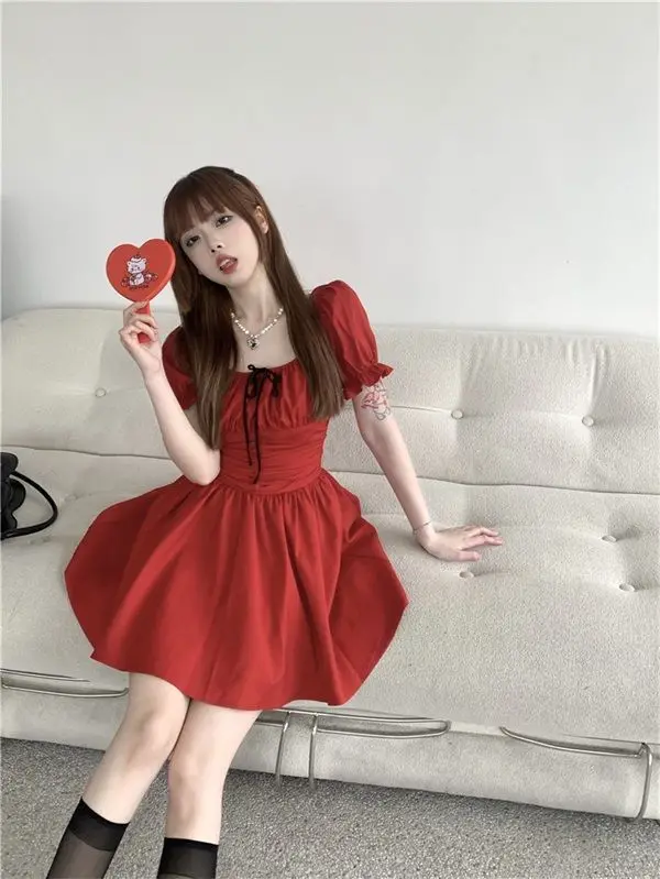 「韓国ファッション」flared scarf mini dress Mini Flare Dress - Shop on Pinterest