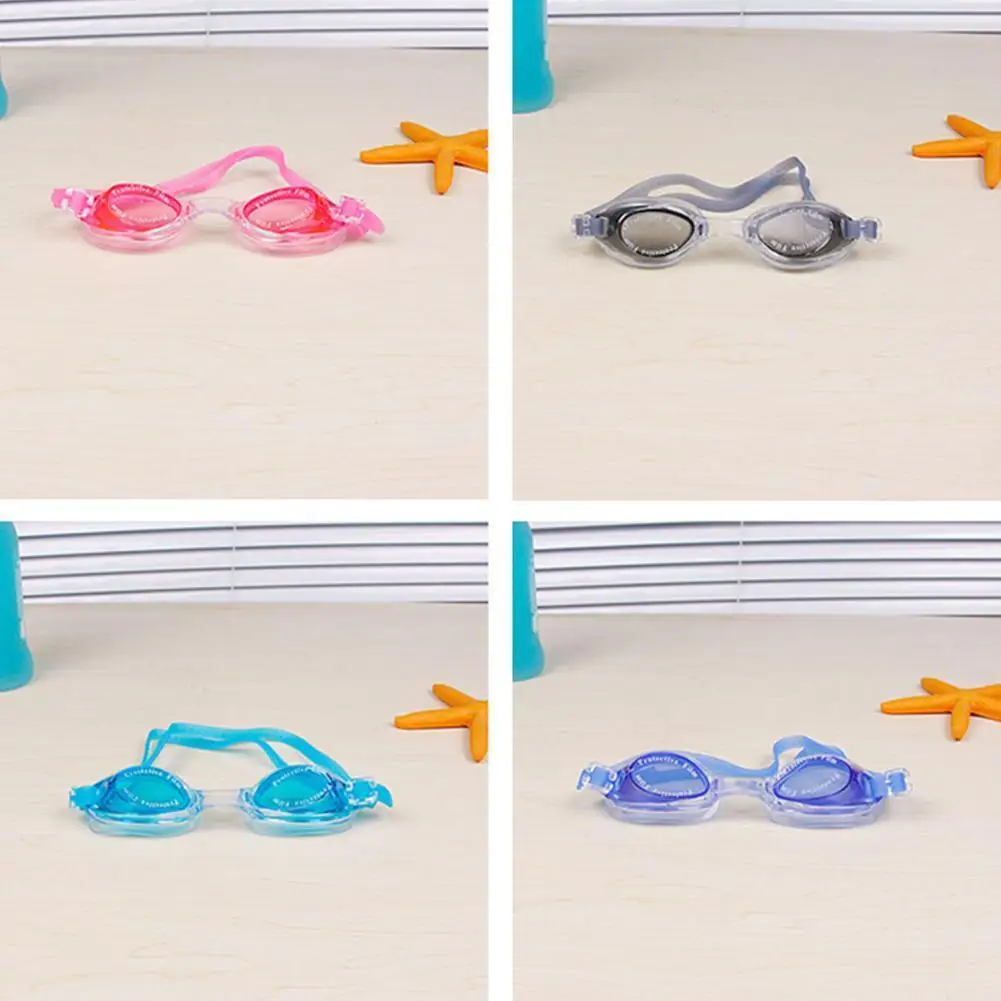 Boys Girls Swimming Goggles Hd Waterproof Anti Fog Swim Glasses With Earplugs Swim Eyewear (random Color)