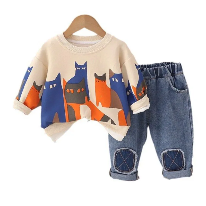 

Spring Autumn Baby Girls Clothes Suit Children Boys Casual T-Shirt Pants 2Pcs/Set Toddler Costume Kids Outfits Infant Sportswear