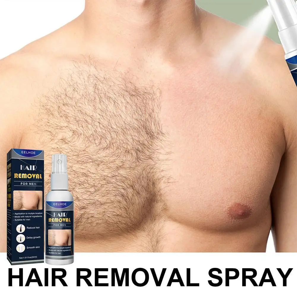 

30ml Powerful Hair Removal Spray Super Natural Painless Permanent Hair Remover for Women Men Whole Body Depilatory Cream X9P3