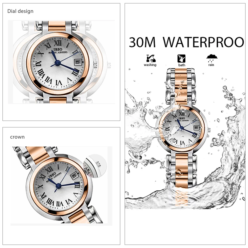 Luxury Brand Women Watches Rose Gold Stainless Steel Modern Hand Clock Female Gifts Fashion Luminous Casual Ladies Wristwatches