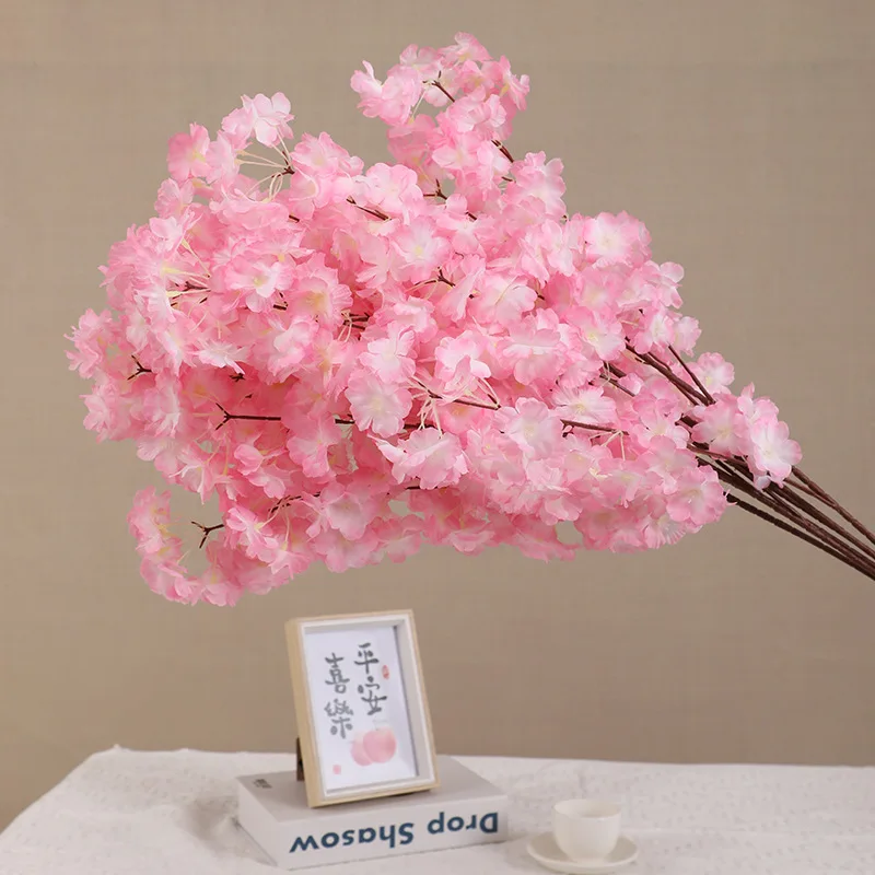 Artificial Encrypted Cherry Blossom Branch Wedding Arch Decoration Indoor Setting Flower