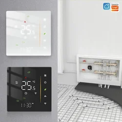 Smart WiFi and Zigbee Thermostat for Floor Heating and Boiler Control - Compatible with Tuya, Smart App, Alexa, and Google Voice (Water Heat)