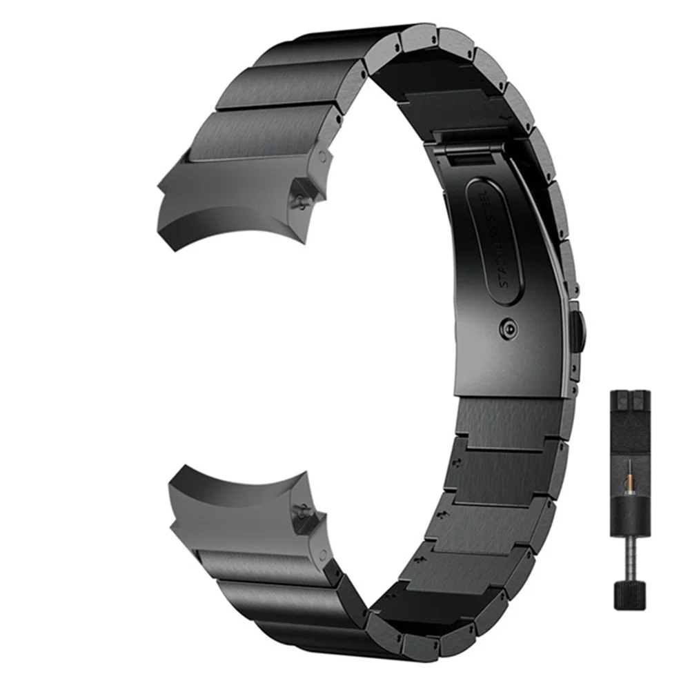 

Ремешок из нержавеющей стали для Samsung Galaxy Watch 4 Classic, деловой браслет без зазора, 46 мм 42 мм 40 мм