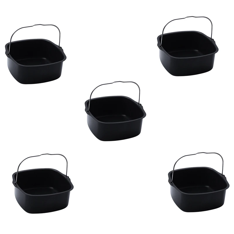 

5X Air Fryer Electric Fryer Accessory Non-Stick Baking Dish Roasting Tin Tray For Hd9232 Hd9233 Hd9220 Hd9627