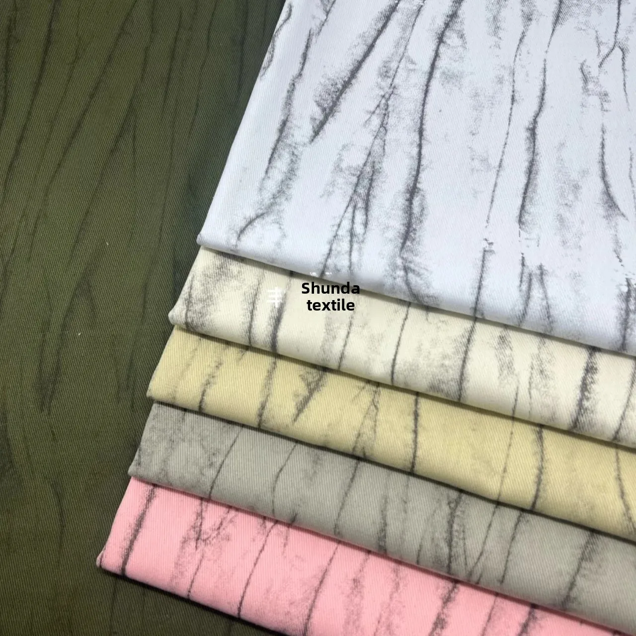 Colorful Crack Denim Fabric Women's Clothing Jeans Outerwear Skirt Bag Home Decor AE Origin China Denim Material