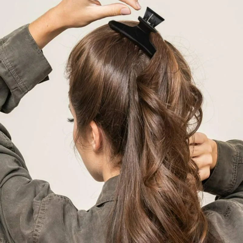 Salon Hair Clips Women Light Colorful Hairpin Styling Holding Tools Hairdressing Butterfly Clamp Solid Color Hair Accessories