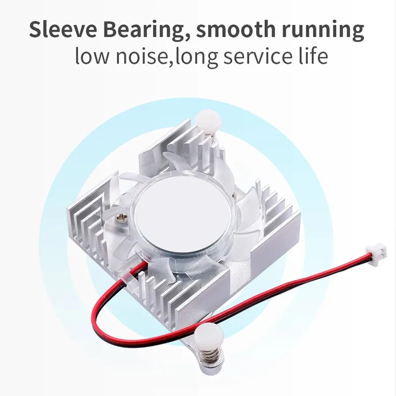 Orange Pi 5 Plus Integrated Aluminum Cooling Fan Fin Radiator All In One Active Passive Cooler for OPI 5 Plus