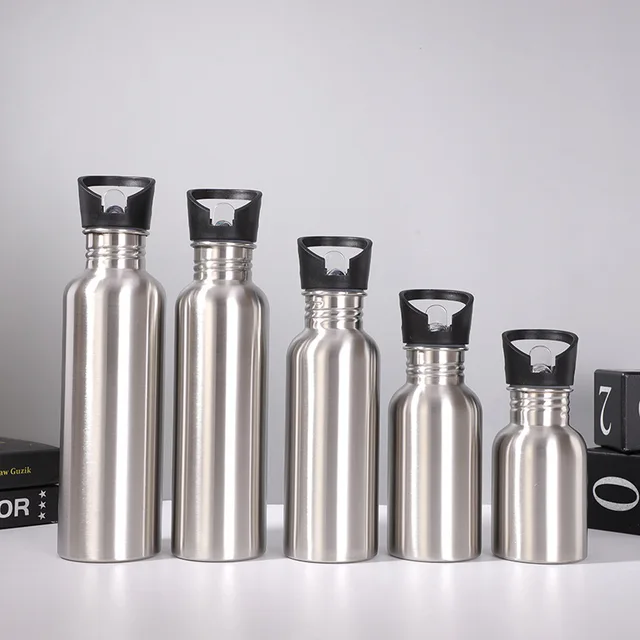 Portable Stainless Steel Water Bottle with handle 2000ml/1000ml/500ml Sports Flasks Travel Cycling Hiking Camping bicycle flask 3