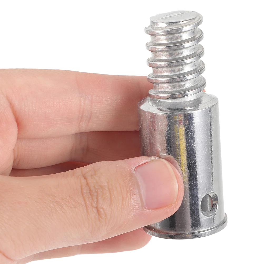 2pcs Broom Extension Pole Adapter Tips Metal Threaded Handle Tips End Adapter Repair Kit Connector Handle American Thread 3