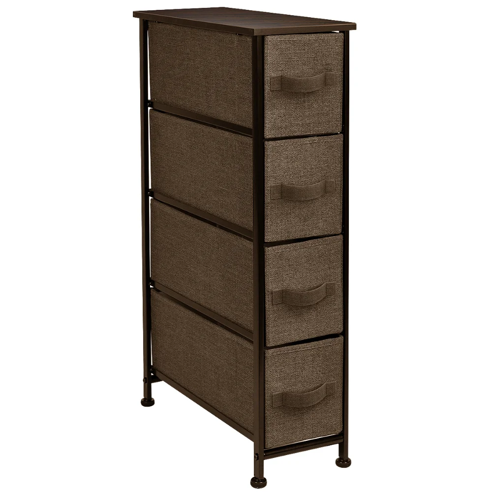 Description Picture 6 of item4 Drawers Chest Dresser (Narrow) Brown