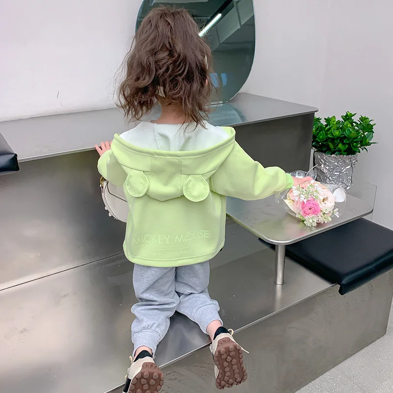 

Верхняя одежда для девочек весна-осень новый стиль детская одежда в западном стиле Корейская версия модный топ для детей sp