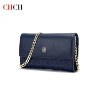 CHCH Women's Shoulder Bag New Magnetic Flip Chain Bag Brown Small Square Bag Wallet - Image 2