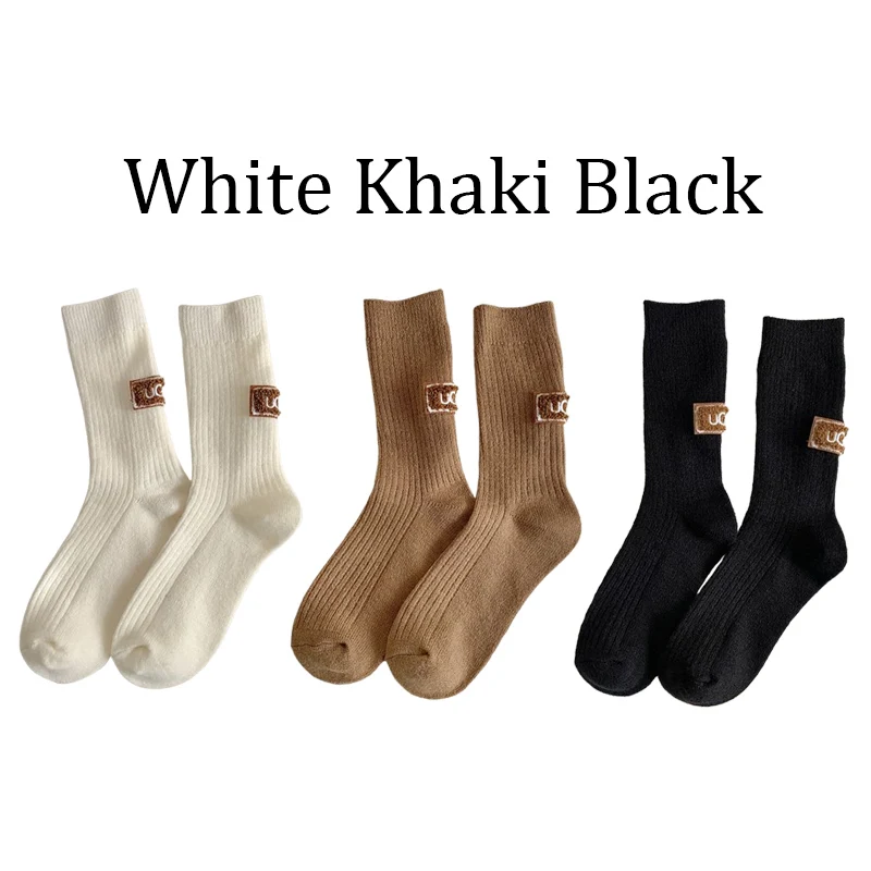 1/2/3/4/5 أزواج الخريف الشتاء الدافئة جوارب مبطنة...