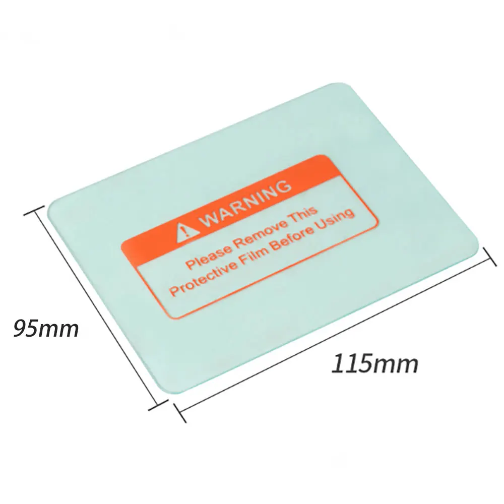 10Pcs 116x90x1mm Welding Helmet Lens Cover 107mm*85mm Transparent Protective Plate Sheet Film For Auto Darkening Welding Mask