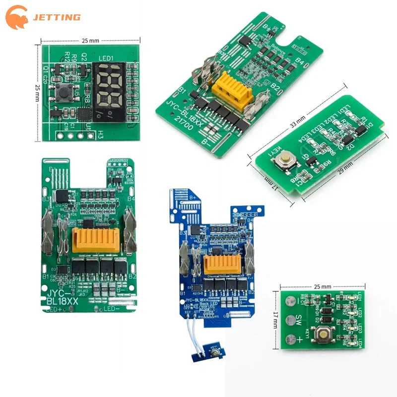 (Nuovo) 1 pz. Scheda PCBA BMS per batteria agli ioni di litio da 18V, circuito di bilanciamento e ricarica per pacchi batterie agli ioni di litio BL1830 BL1860 BL1890