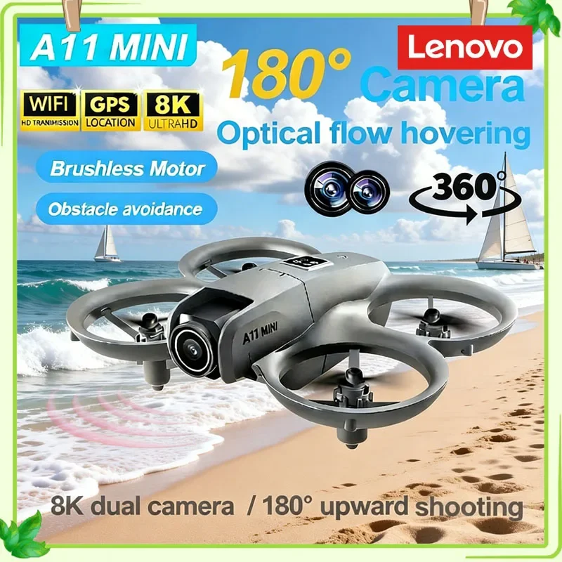 Mini Drone Selfie de Bolsillo Lenovo A11 5G 4K/8K Motor Brushless FPV