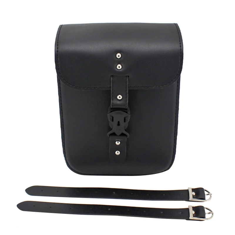 Motorcycle Luggage Bag Waterproof Motorbike Saddle Bags Universal PU Leather Side Bags Motorcycle Accessories