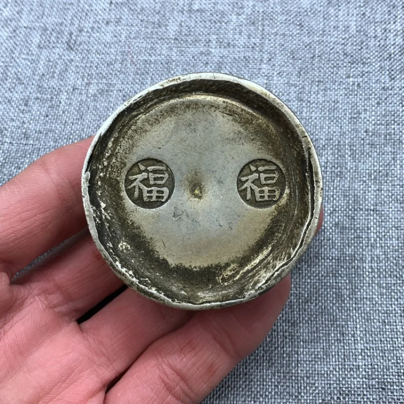 

Wholesale Antique Antique Ancient Coins Old Sycee Antique Silver Ingot Lettering Large Clear Library Silver Chisel Words Random