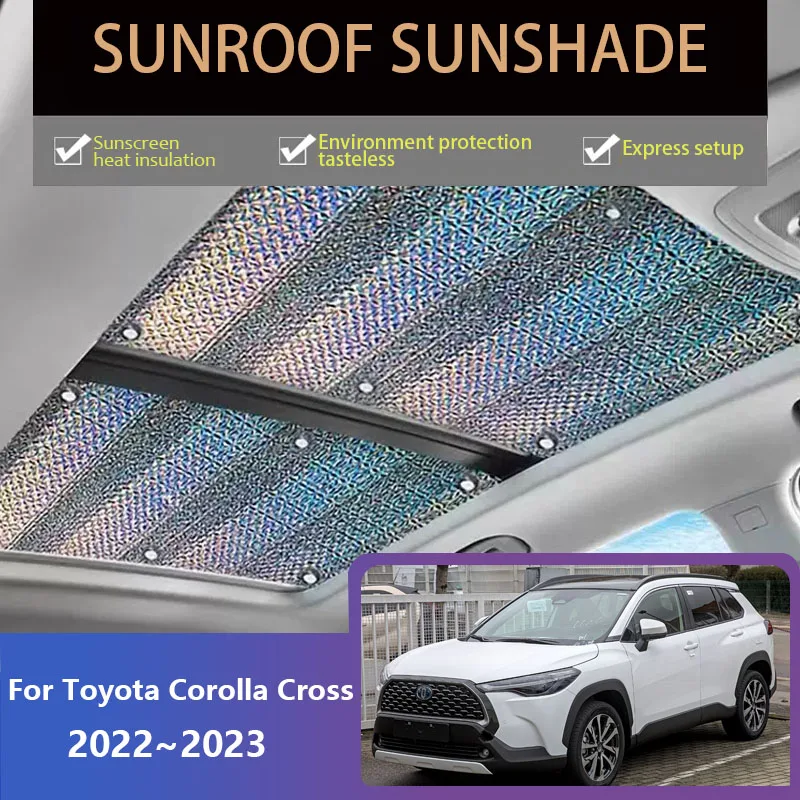 SunroofSunshadesForToyotaCorollaCrossXG1020222023SkylightRoof