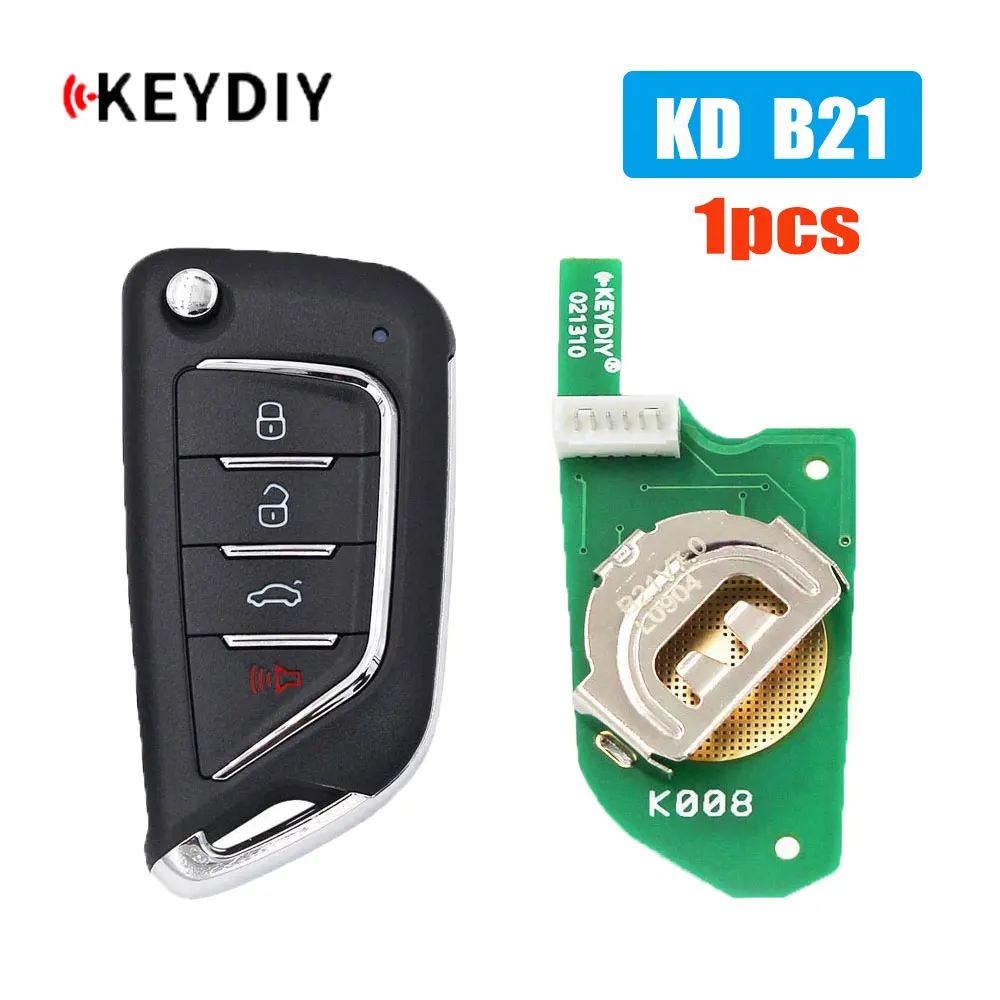 

1PCS/lot KEYDIY KD B21 Universal Car Remote Control 4 Buttons Car Keys for KD900 KD900+ URG200 Mini KD KD-X2 Wire Car Remote Key